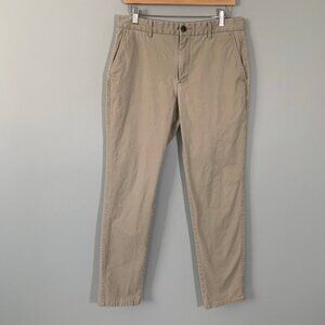 Everlane 32x32‎ oatmeal beige athletic fit cotton stretch chinos khaki trousers